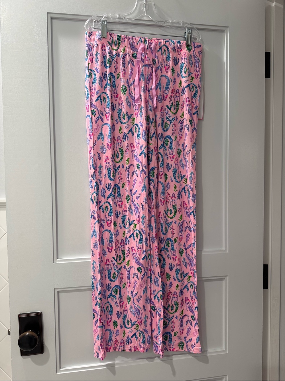Lilly Pulitzer Mermaid Pink Printed Wide-Leg Lounge Pants